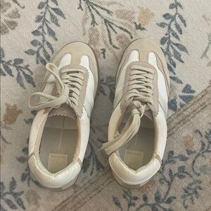 Dolce Vita Beige and White Sneakers